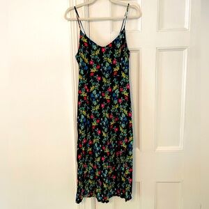 Ditsy floral midi dress